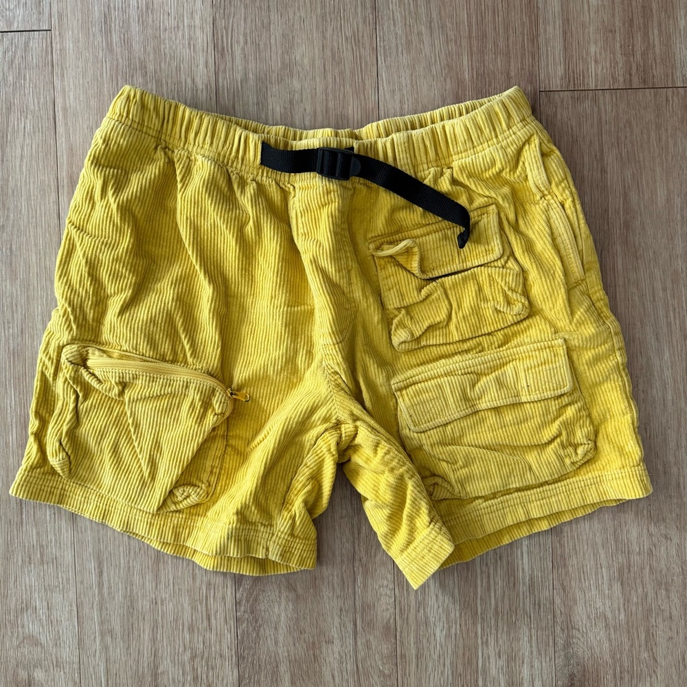 Without Walls Yellow Cargo Shorts for Men